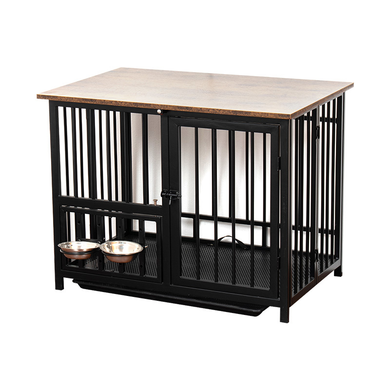 钢木折叠狗笼