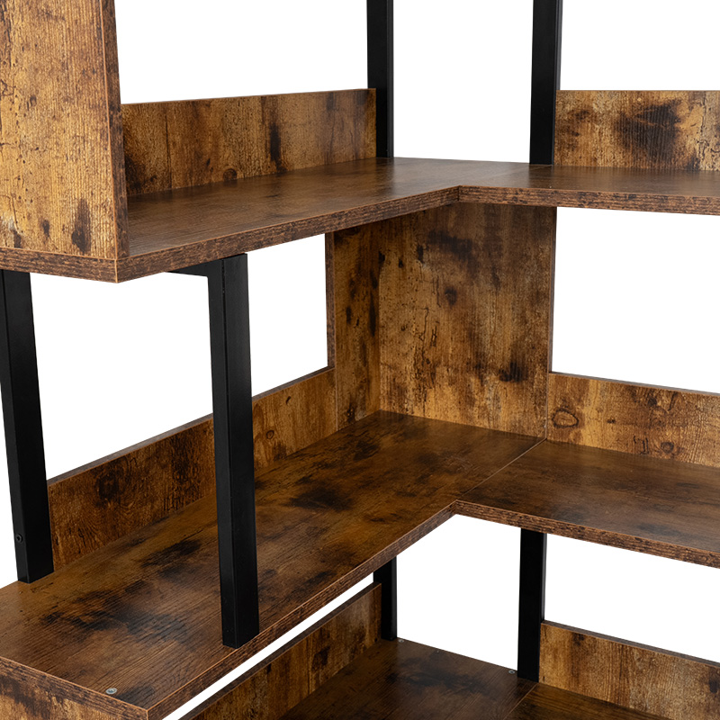 工业风格角落书架