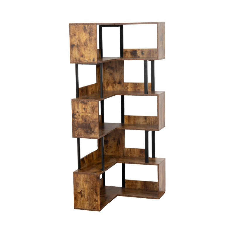 工业风格角落书架