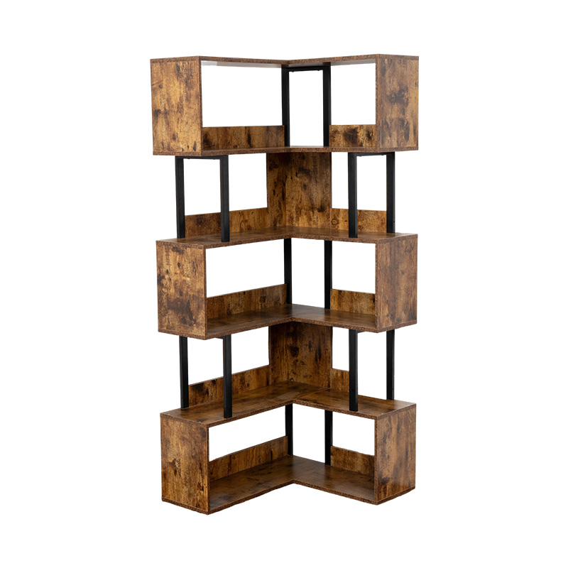 工业风格角落书架